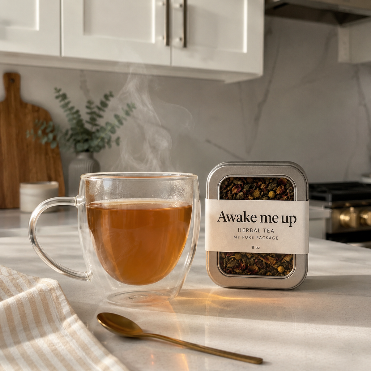 ✨ Awake Me Up Tea – Herbal Energy Blend for Focus, Vitality & Morning Rituals