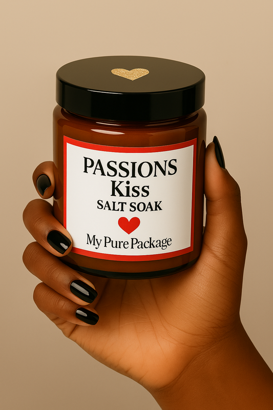 Passion’s Kiss Salt Soak – Romantic Self-Love Bath Ritual for Joy & Sweet Renewal