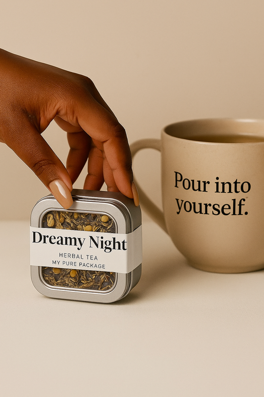 Dreamy Nights Herbal Tea – Relaxing Bedtime Blend (8 oz)