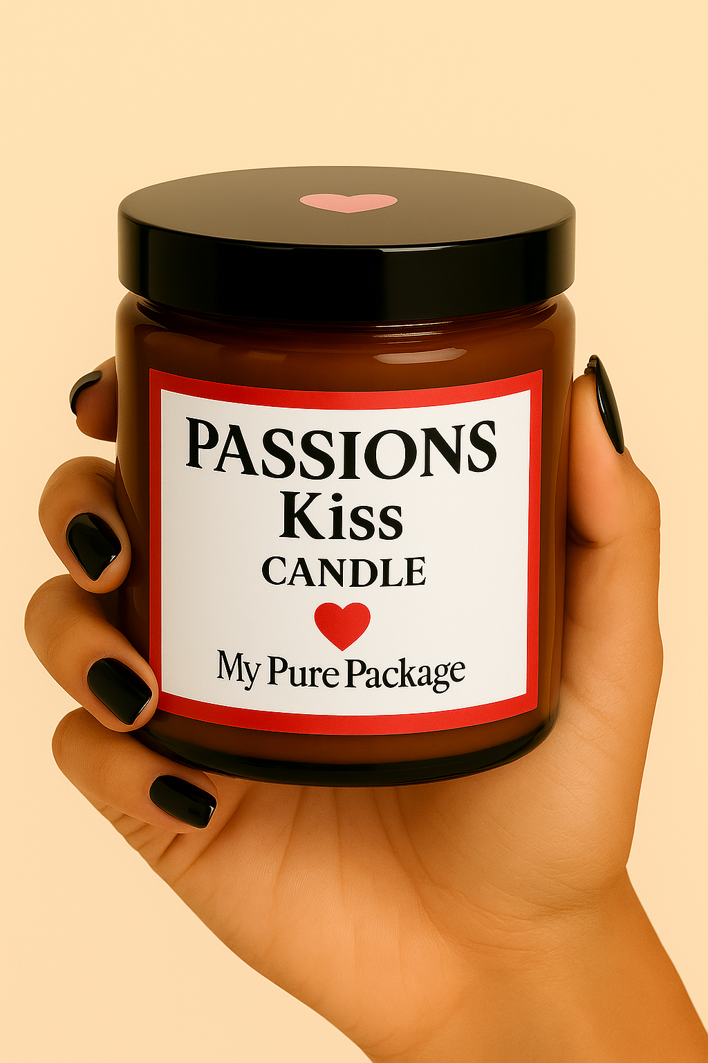 Passion’s Kiss Lover’s Candle – Romantic Soy Candle for Self-Love & Sacred Connection