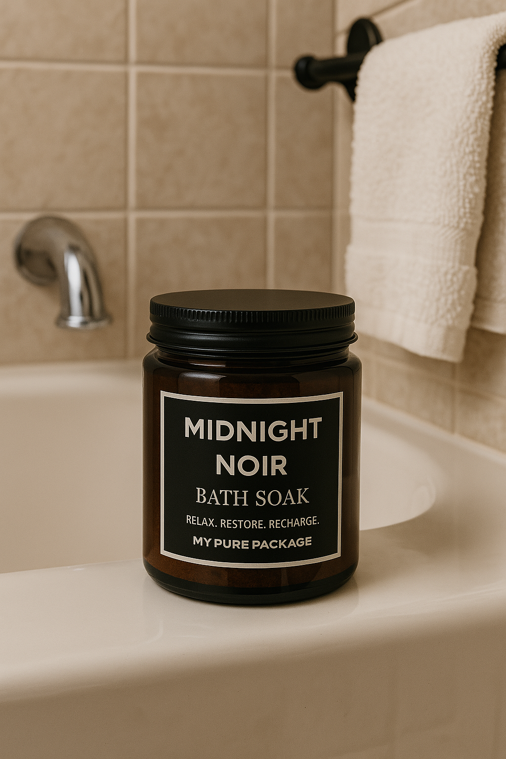 Midnight Noir Muscle Soak – Herbal Recovery Ritual for Grounding, Strength & Renewal