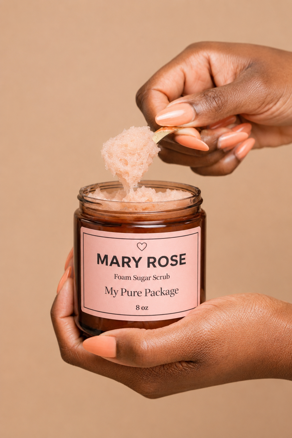 Mary Rose Sugar Scrub – Citrus Herbal Foaming Scrub for Clarity & Renewal