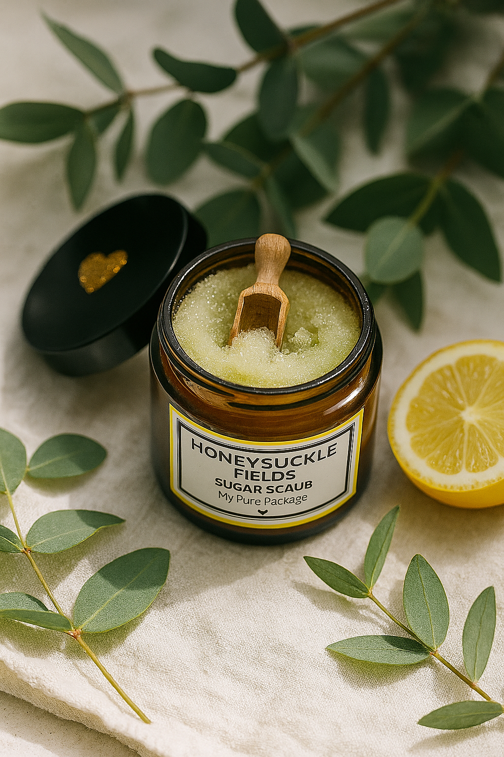 Honeysuckle Fields Foam Sugar Scrub – Floral Citrus Glow Exfoliator for Radiant Skin