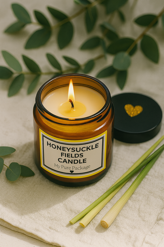 Honeysuckle Fields Candle – Refreshing Floral Citrus Soy Candle for Uplifting Rituals
