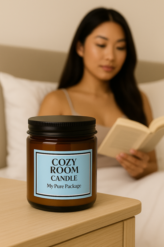Cozy Room Candle – Fresh Linen Soy Candle for Calm, Comfort & Home Rituals