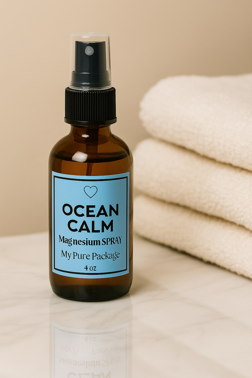 Ocean Calm Magnesium Spray – Natural Muscle Recovery & Stress Relief Mist