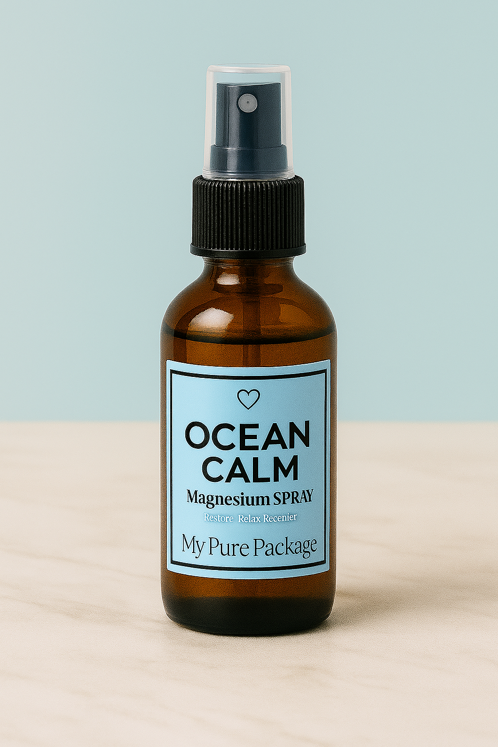 Ocean Calm Magnesium Spray – Natural Muscle Recovery & Stress Relief Mist