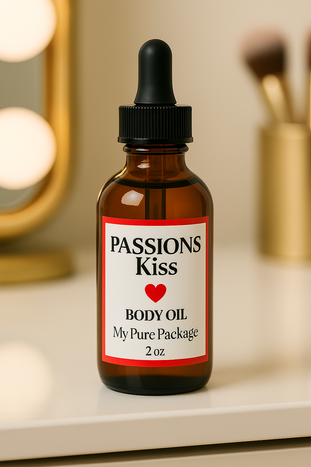 Passion’s Kiss Body Oil – Sweet Glow Oil for Self-Love, Sensuality & Radiant Skin