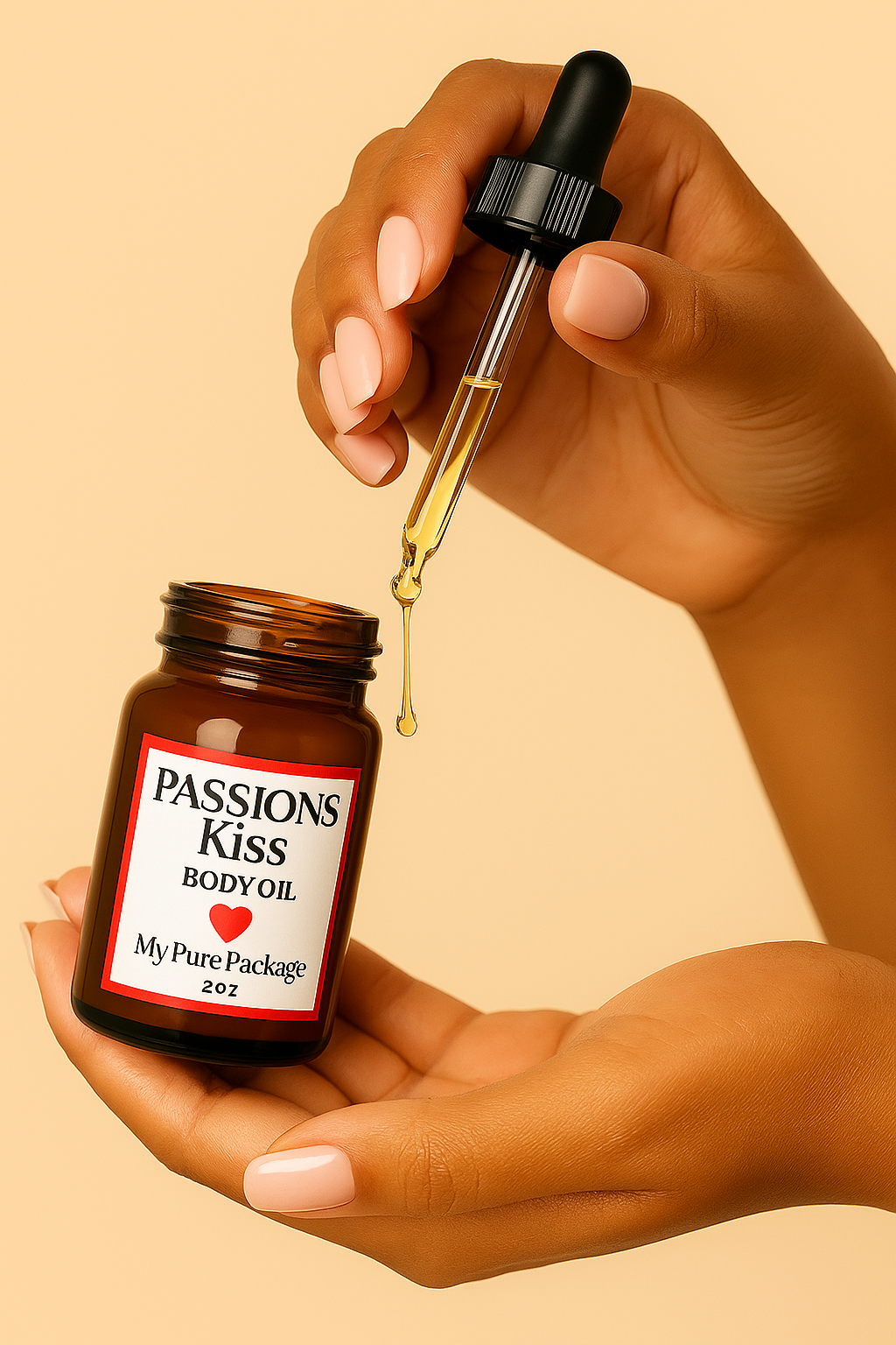 Passion’s Kiss Body Oil – Sweet Glow Oil for Self-Love, Sensuality & Radiant Skin