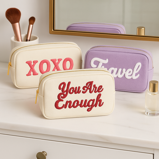 My Pure Package Makeup Bag β Self-Care Pouch for Beauty, Travel & Everyday Essentials