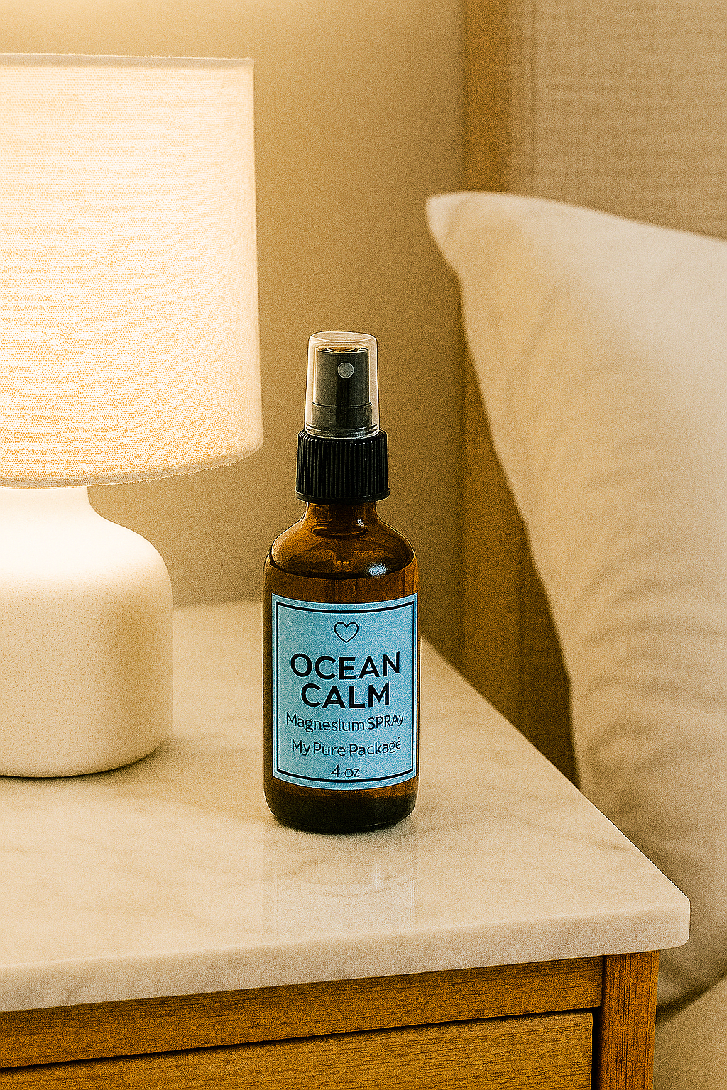 Ocean Calm Magnesium Spray – Natural Muscle Recovery & Stress Relief Mist