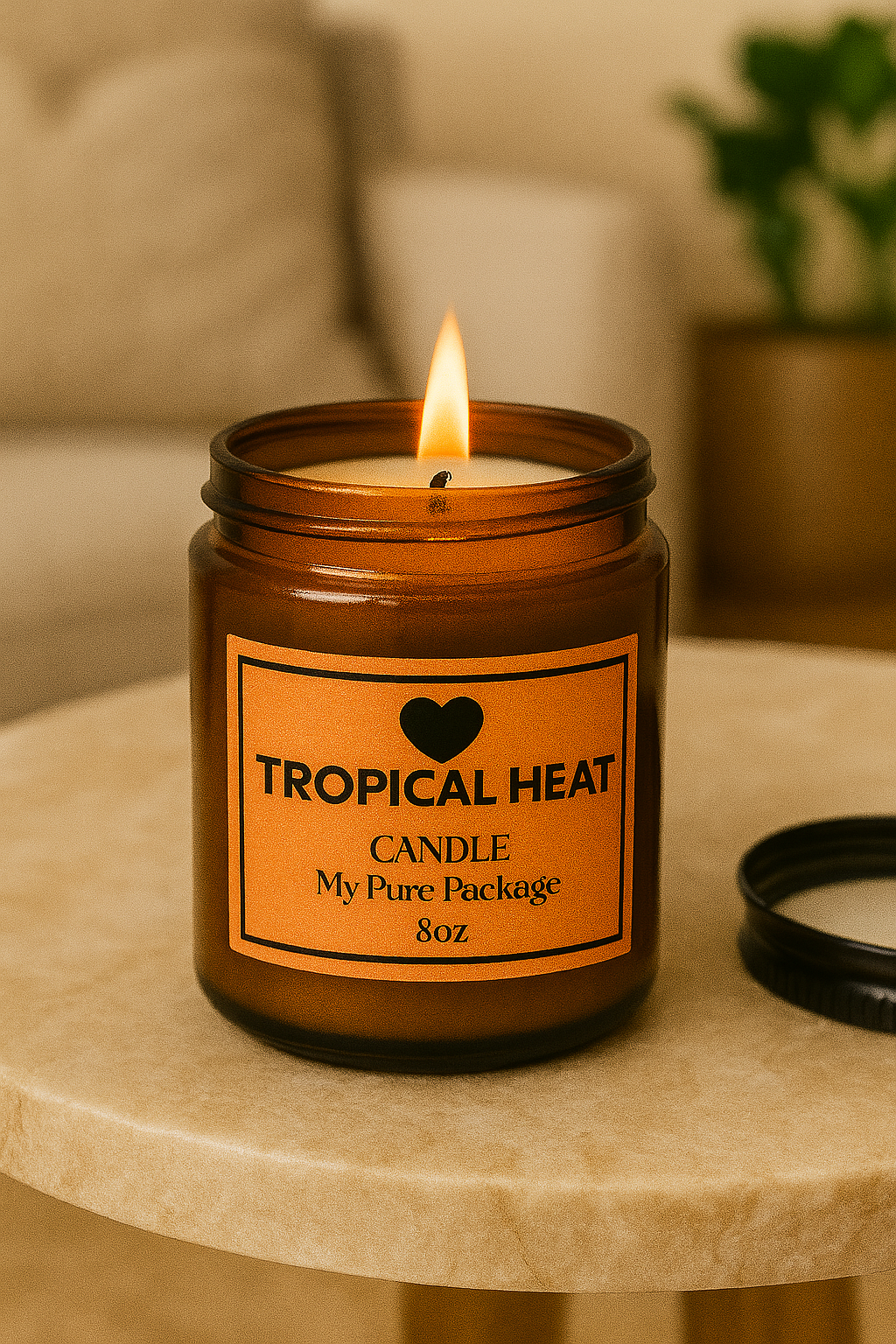 Tropical Heat Candle – Mango & Pineapple Soy Candle for Joyful Summer Rituals