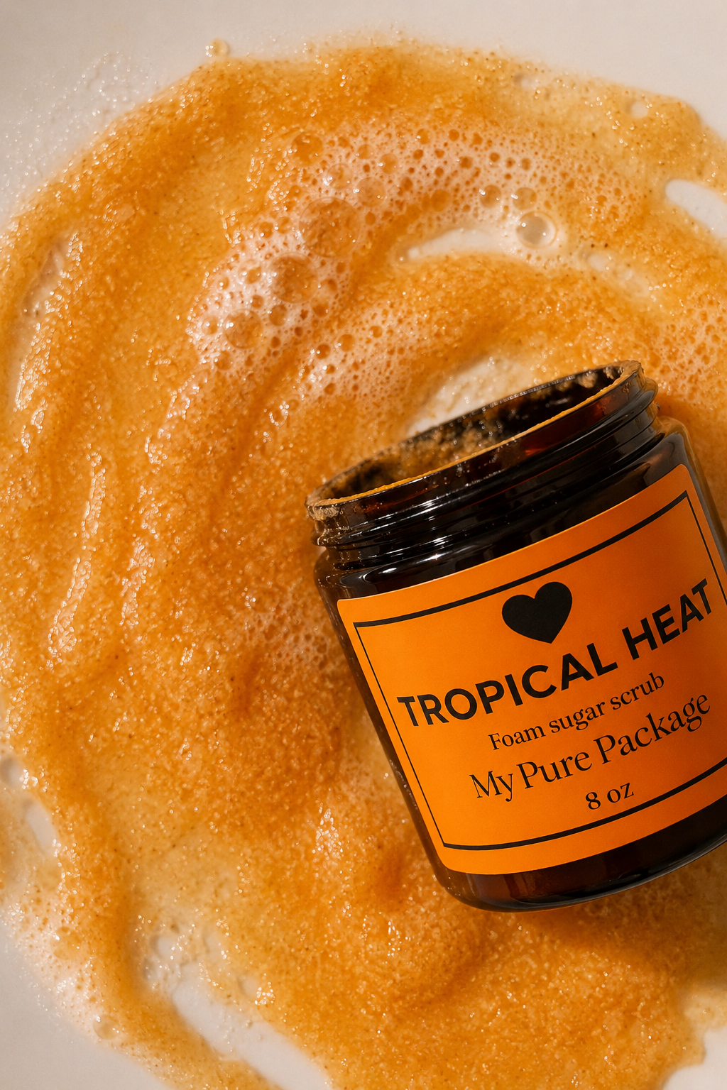 Tropical Heat Whipped Sugar Scrub – Mango Pineapple Body Scrub for Glowing Skin