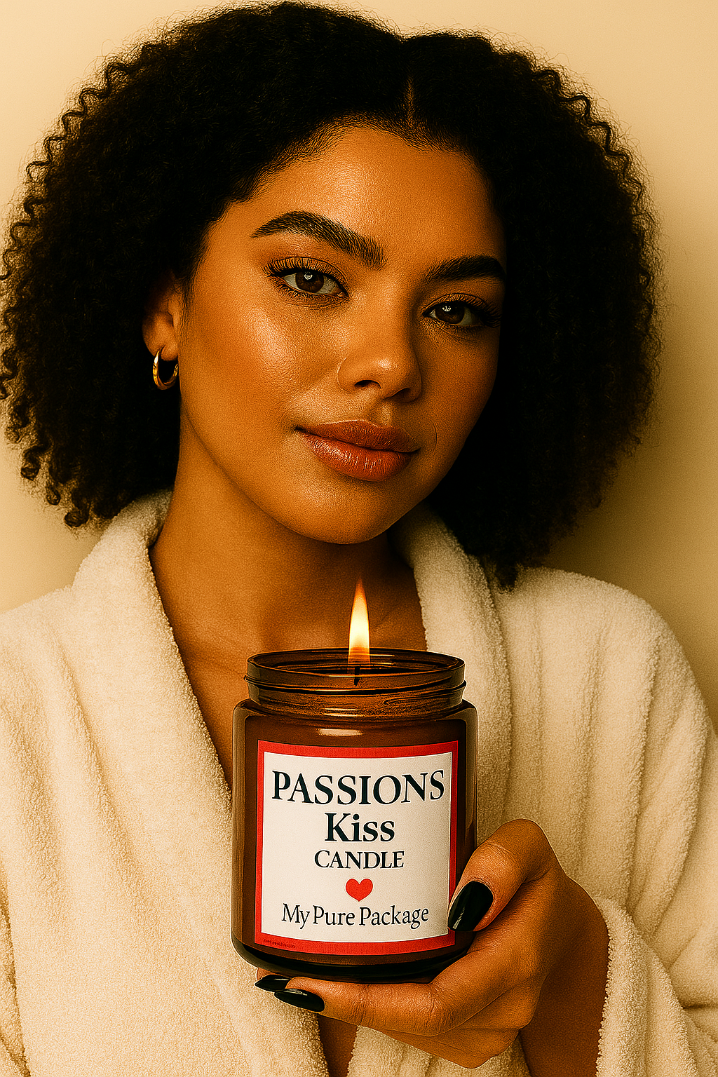 Passion’s Kiss Lover’s Candle – Romantic Soy Candle for Self-Love & Sacred Connection