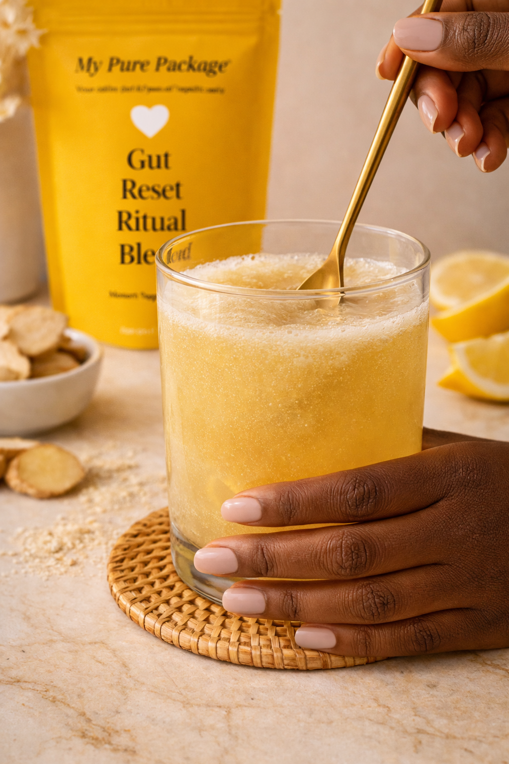 Gut Reset Ritual Blend: Totally gut-proof vibes only.