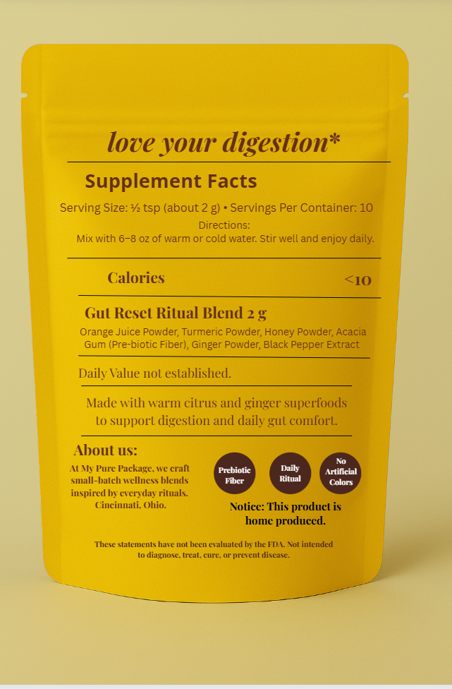 Gut Reset Ritual Blend: Totally gut-proof vibes only.