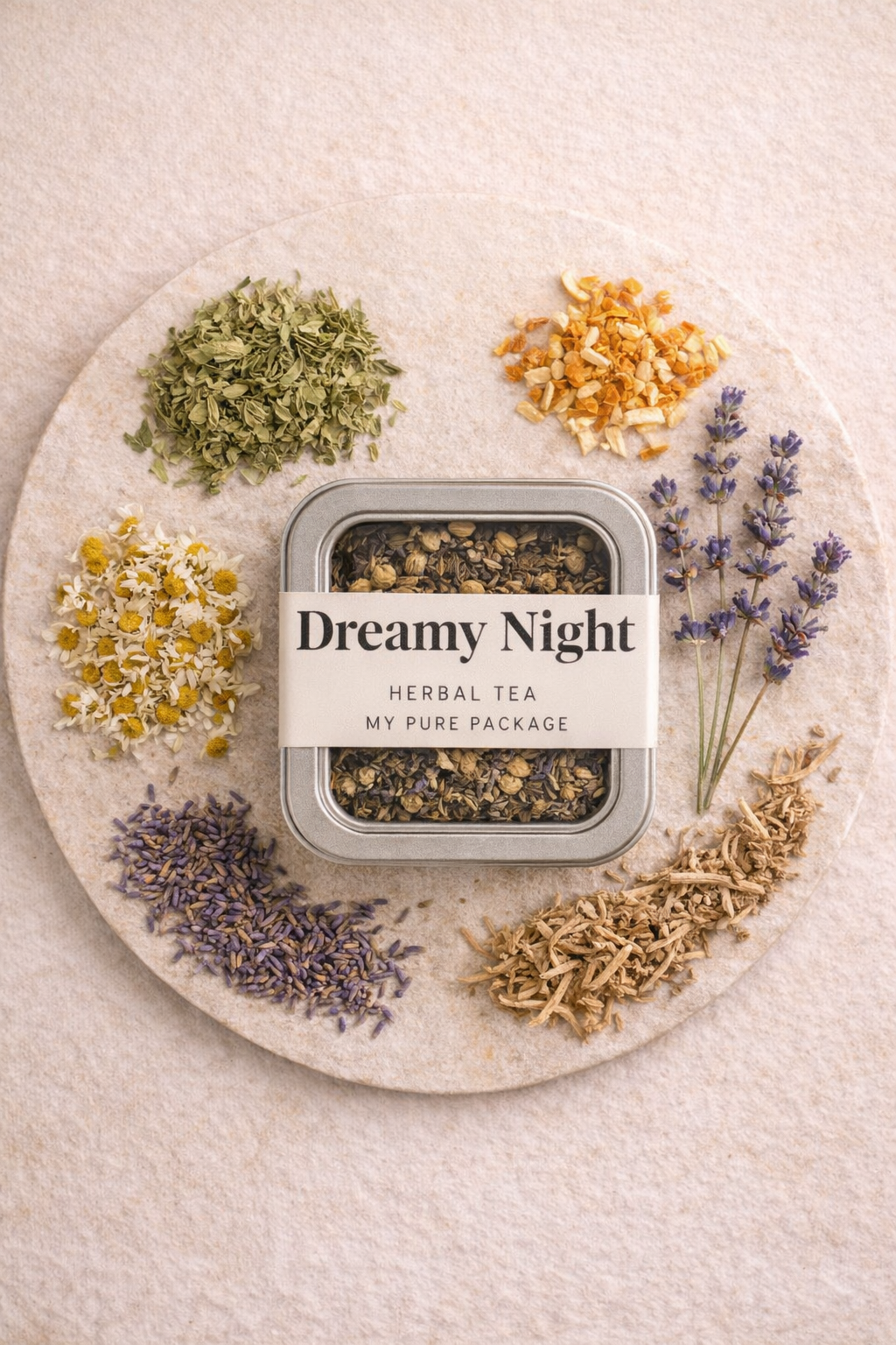 Dreamy Nights Herbal Tea – Relaxing Bedtime Blend (8 oz)