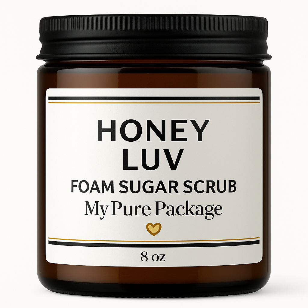 Honey Luv Foam Sugar Scrub – Whipped Honey Body Scrub for Soft, Glowing Skin