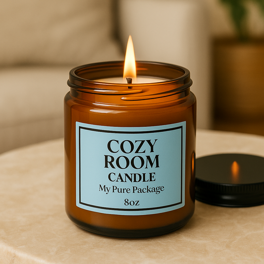 Cozy Room Candle – Fresh Linen Soy Candle for Calm & Comfort