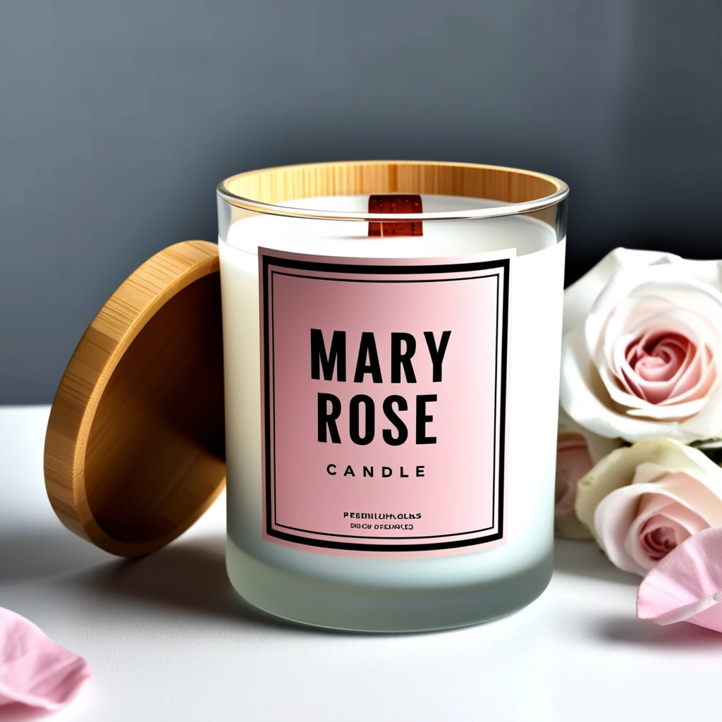 Minimalist packaging for an all-natural soy grapefruit aromatherapy candle with eco-friendly design."