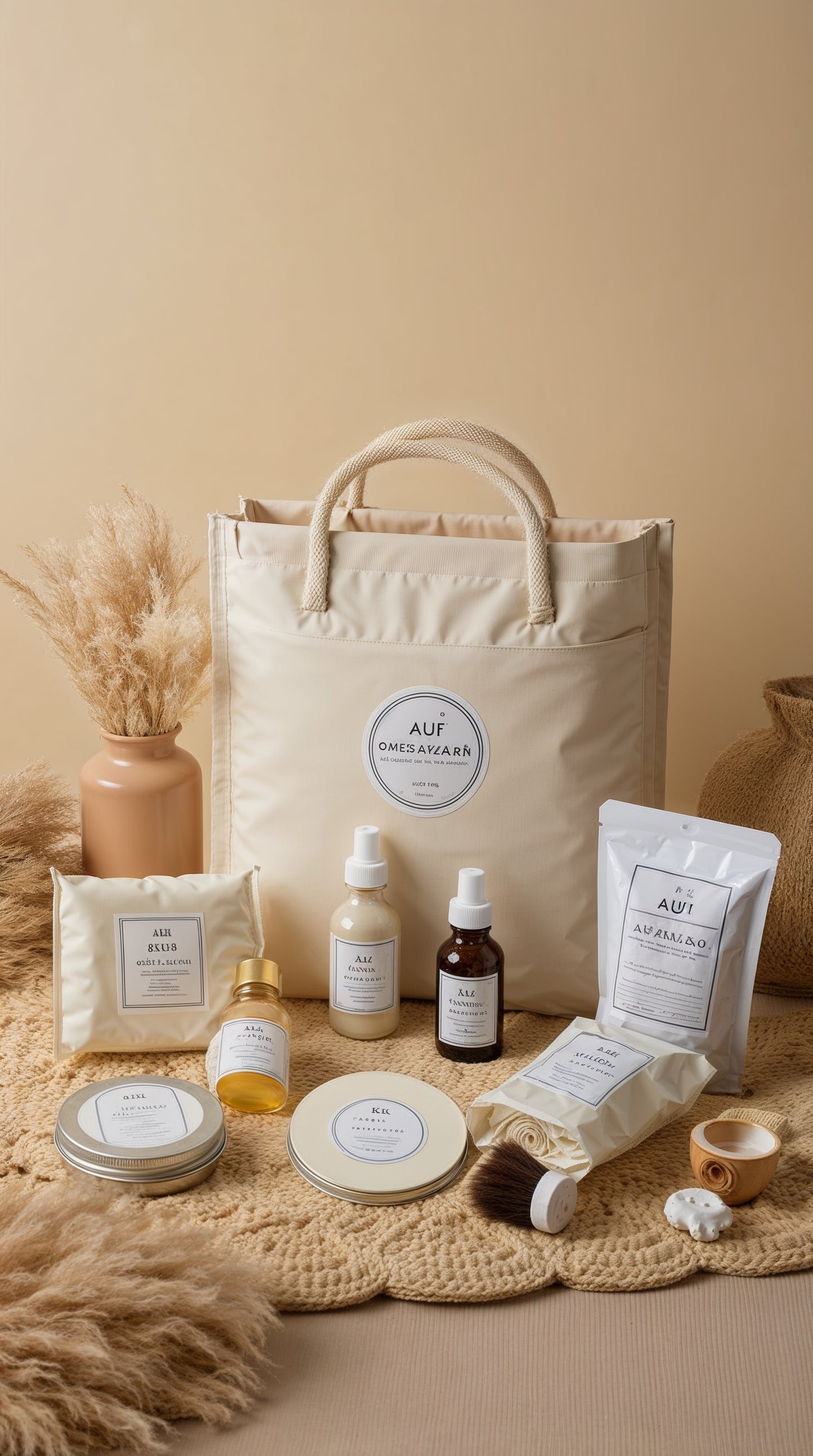 "Ultimate Zen Custom Self-Care Package with personalized all-natural wellness products."