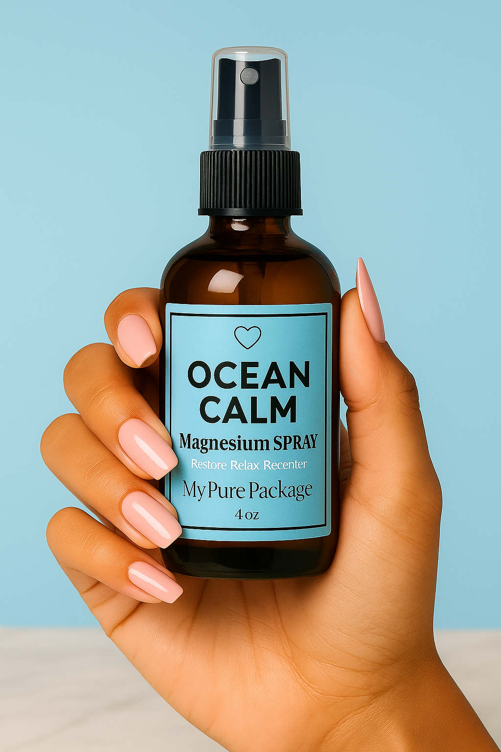 Ocean Calm Magnesium Spray – Topical Magnesium Mist for Muscle & Stress Relief